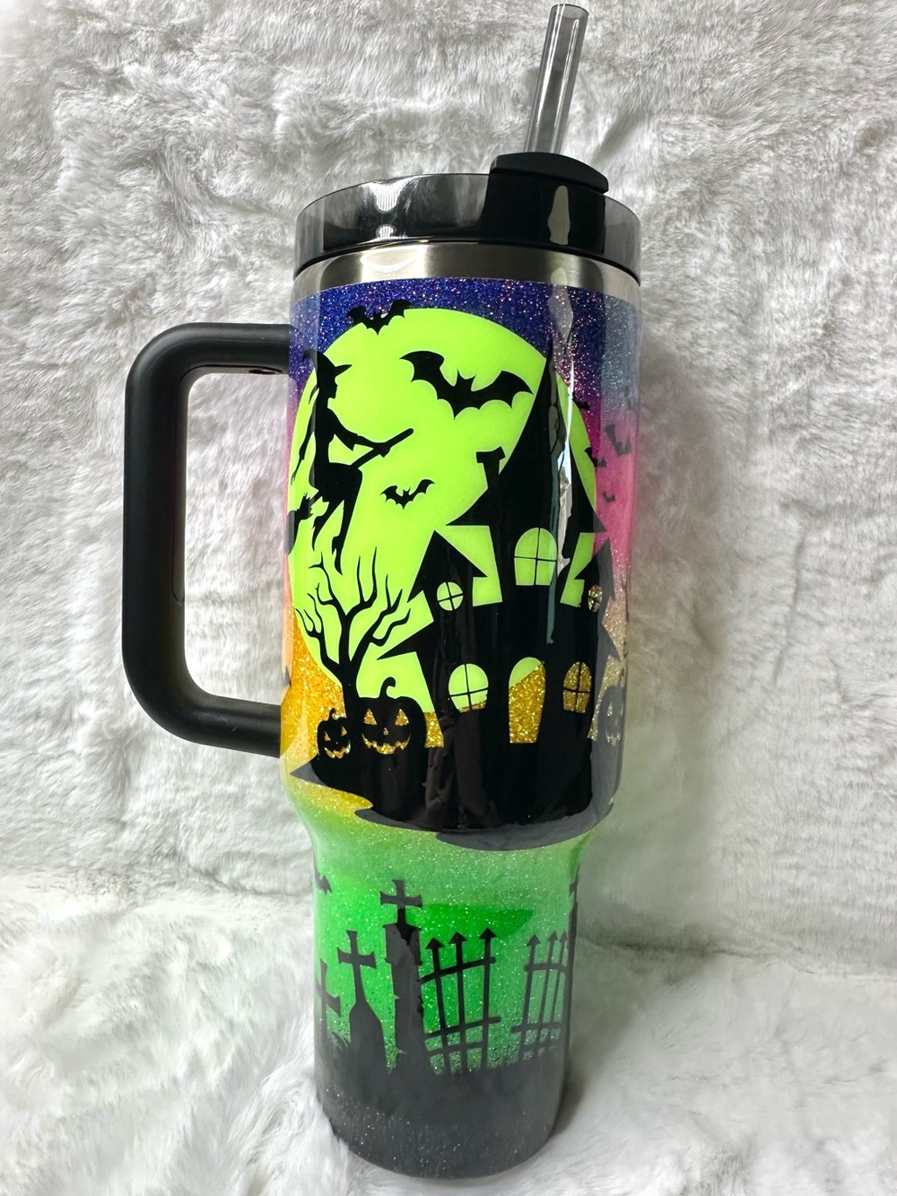Custom Stanley Halloween Themed Tumbler - Picture 2 of 4